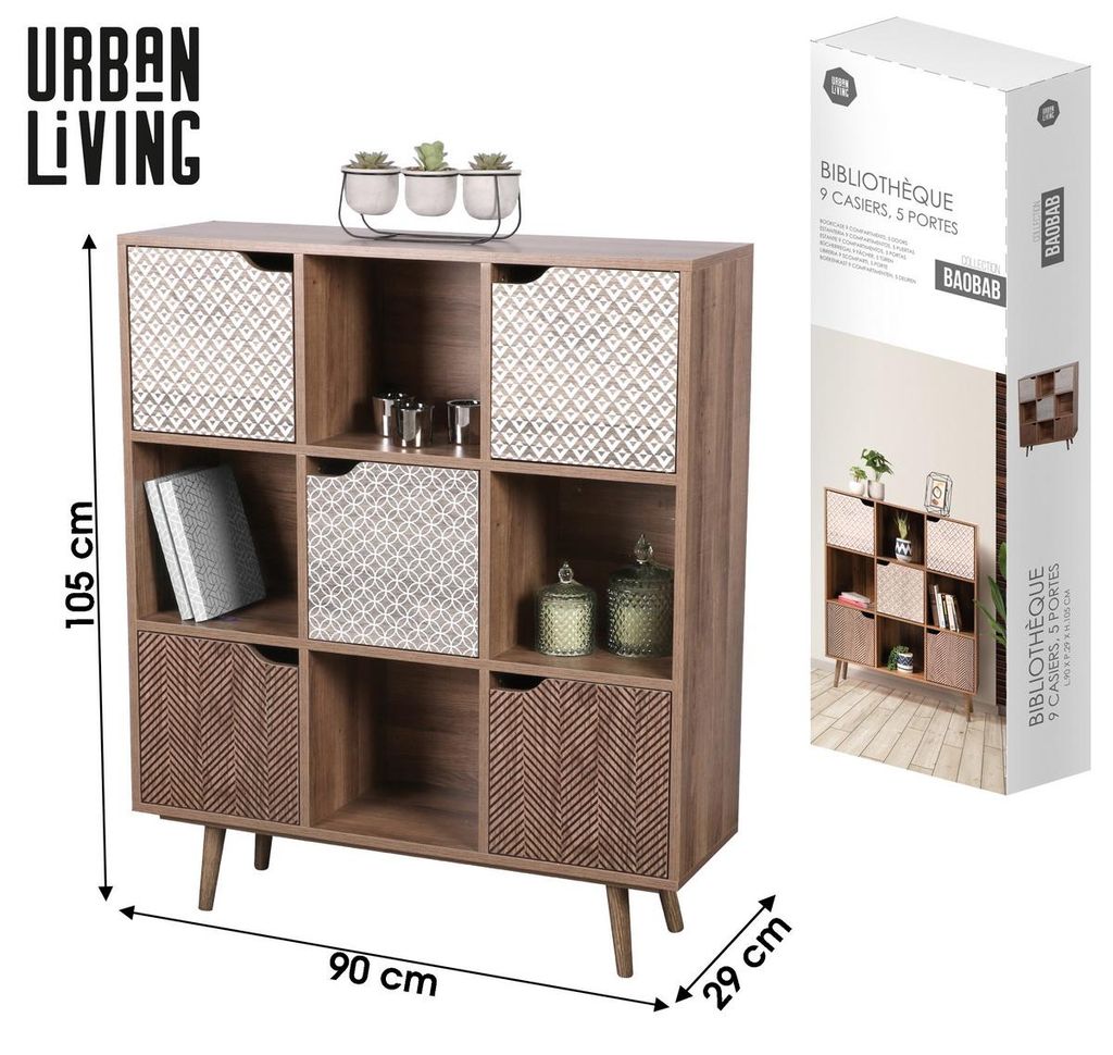 Urban Living Kommode Kommoden-Schrank BAOBAB 90 x 29 x 105 cm 152029