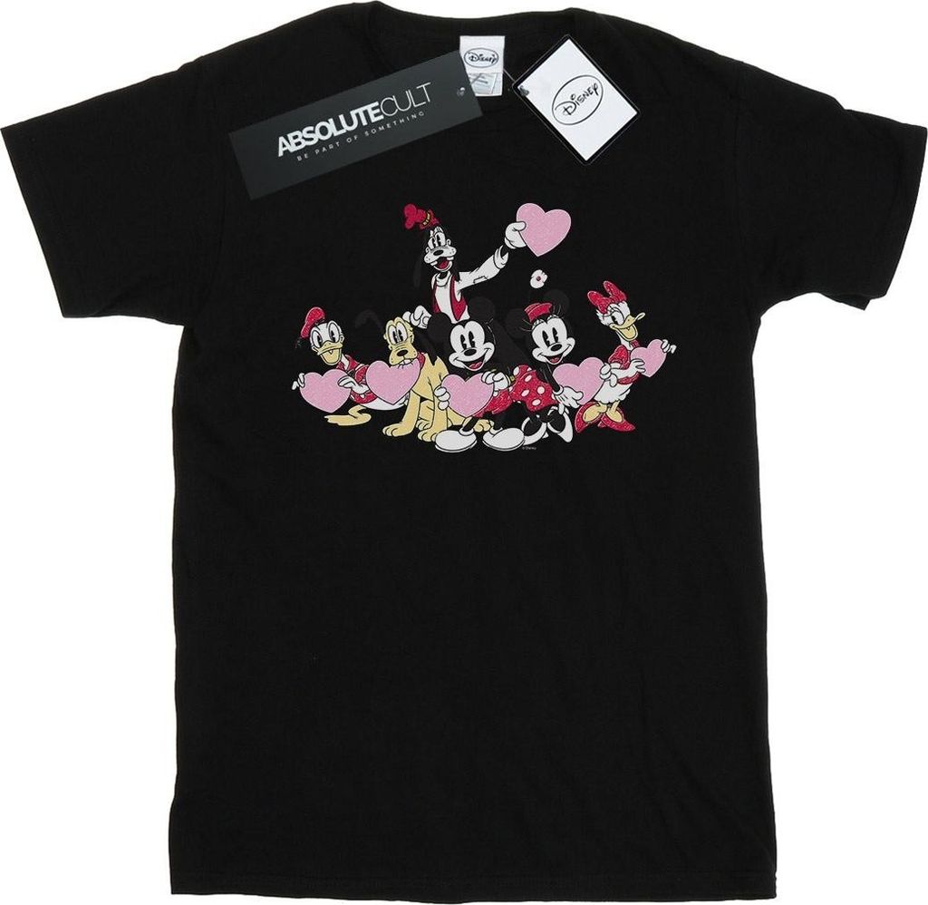 Disney - "Love Friends" T-Shirt für Herren BI40904 (XXL) (Schwarz)