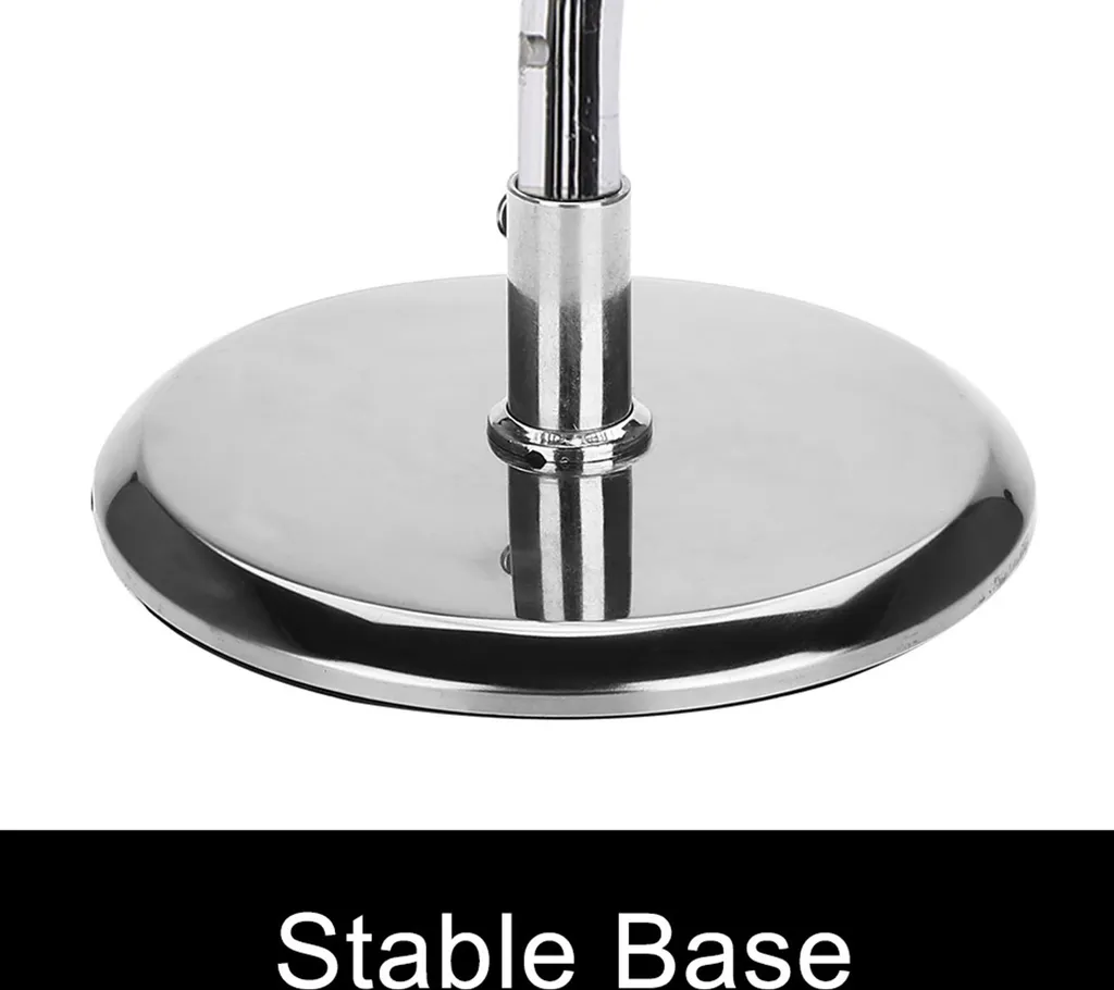 Support de sèche-cheveux robuste en inox noir, rangement durable - 4