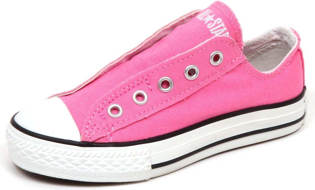 E5294 sneaker bimba CONVERSE ALL STAR SLIP ON fuxia shoe girl kid
