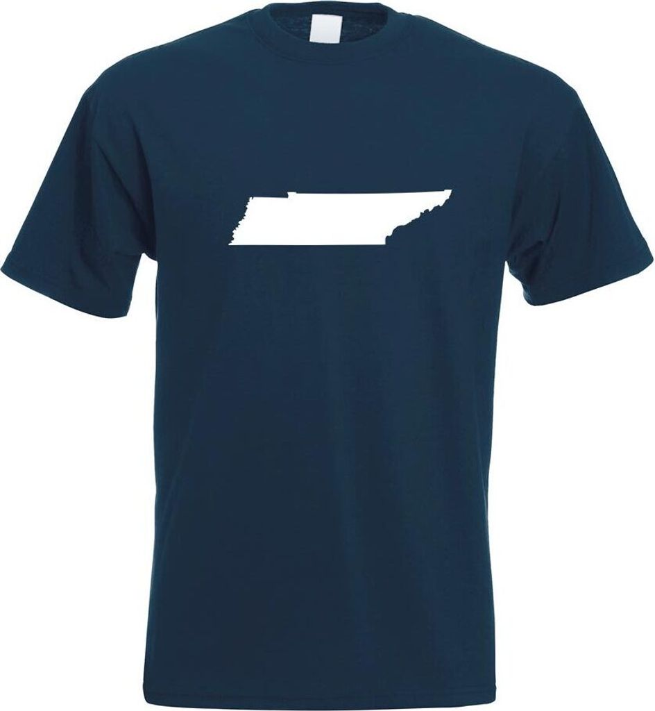Kiwistar - T-Shirt - Navy - USA - Bundesstaat - Tennessee Herren Funshirt Bedruckt Design Sprüche Spruch Motive - mit Motiv Bedruckt - Funshirt De...