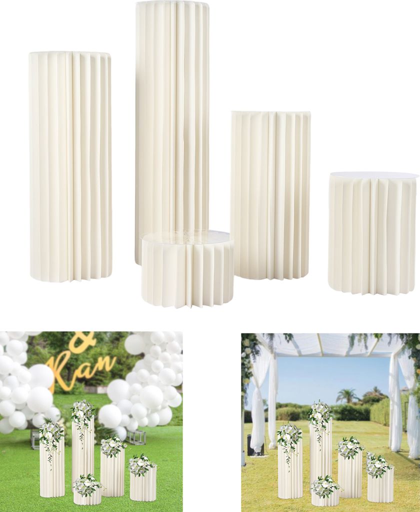 5* Blumenständer Karton Vasen Hochzeit Tafelaufsätze Dekorationen
