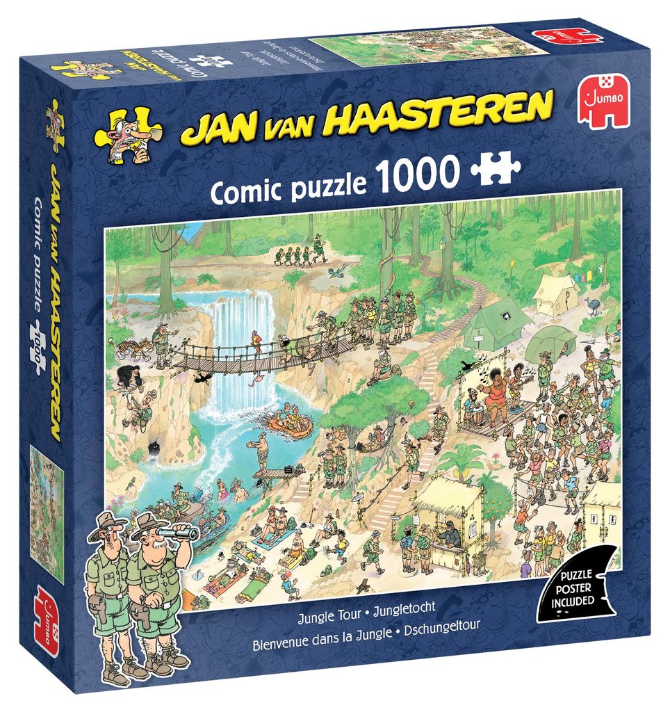 JUMBO Puzzle JvH Dschungelreise 1000 dlc Produktbild 