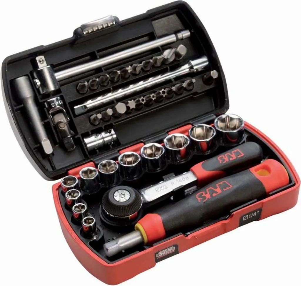 Jeu de douilles et embouts de vissage SAM 73R39 en coffret ultra compact