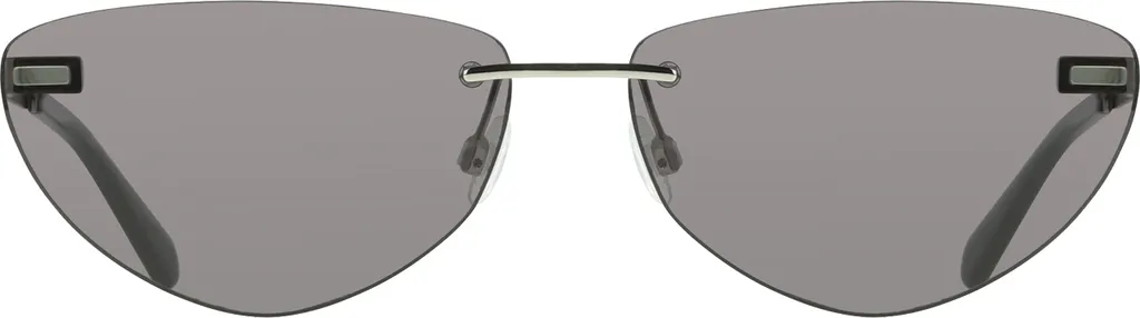 Lunettes de soleil en métal à verres fumés en goutte pour femme Modèle G90