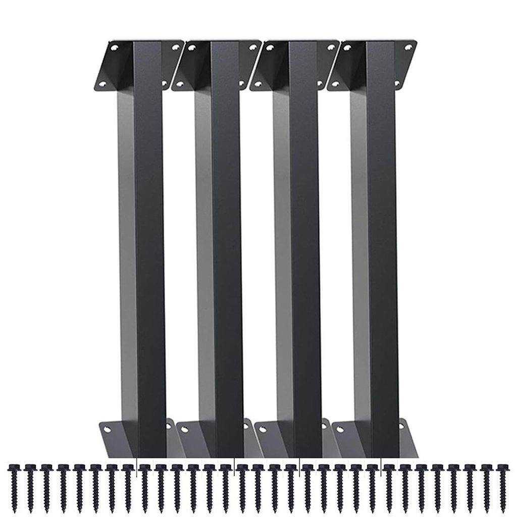 4-teiliges 45°-Winkel-Stützsystem, Pergola-Set, Stabiler Kopfbandsatz für Holzpfosten,Verstärkungskit für Gartenlaube & Pergola,für Pergolen,...