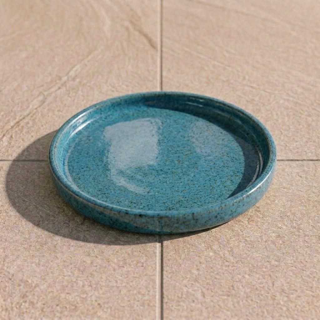 Podstawka pod doniczkę ceramiczna Provencelia Stalowy Zdjęcie produktu 