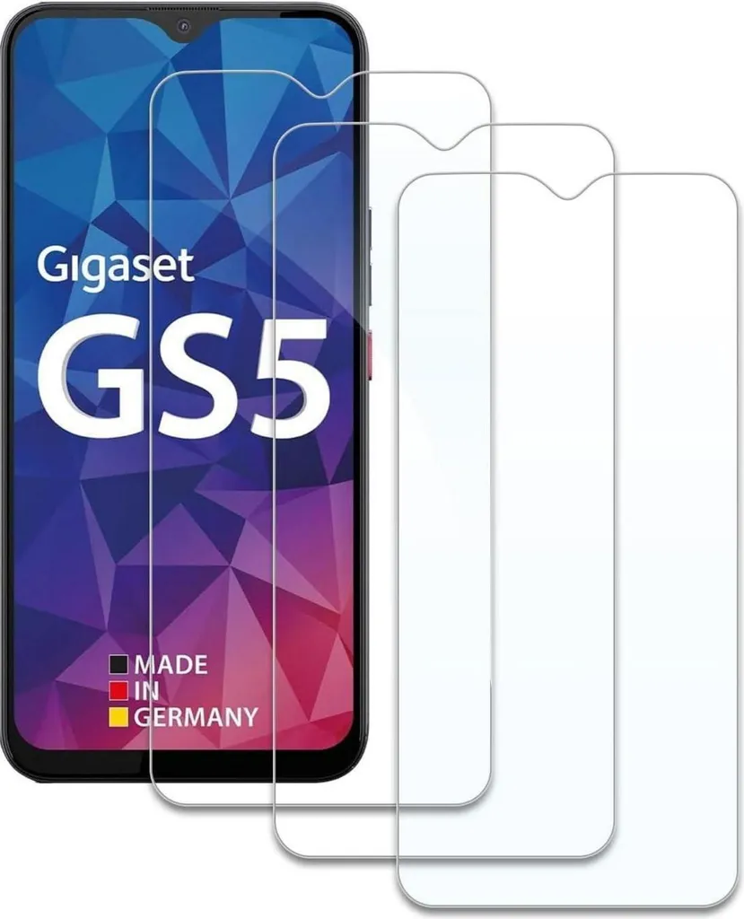 Verre Trempé Gigaset GS5 : Lot de 3 Vitres de Protection Écran Anti-Rayure