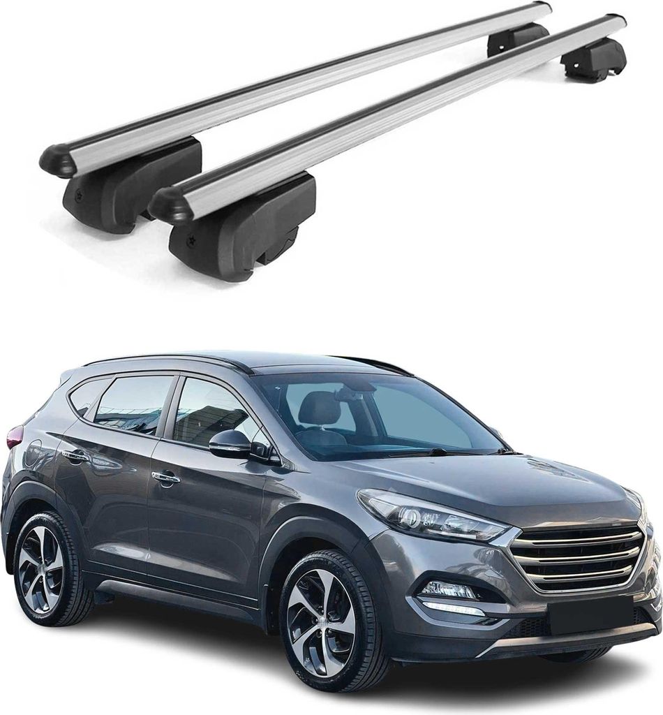Barres de toit Transversales pour Hyundai Tucson 2015-2020 Image du produit 
