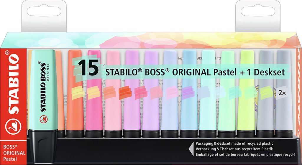 STABILO evidenziatore BOSS ORIGINAL Pastel Set da scrivania Immagine del prodotto 