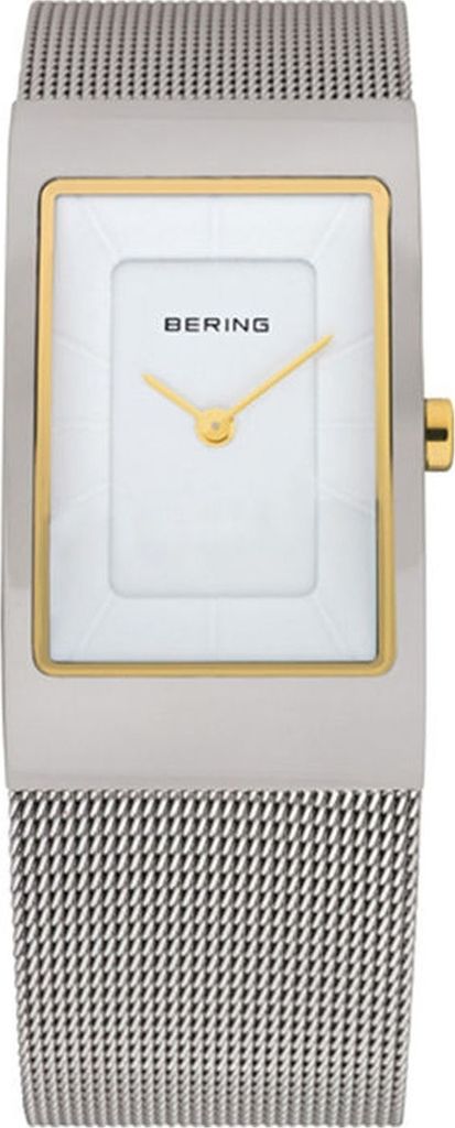 Bering 10222-010-S Damenuhr, Milanaise, Silber\Weiß