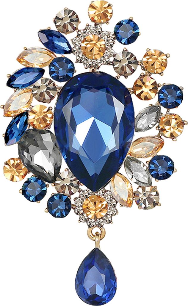 Brosche aus Kunstkristall, glänzende Strass-Inlay-Brosche, Damen, Trend, eleganter Partyschmuck, Accessoire, Hochzeitstagsgeschenk