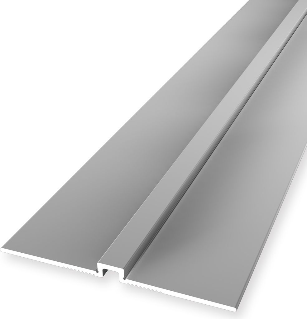 Wandprofil 4 x 4 x 2700 mm Einfasshöhe 2 mm Tapetenprofil Aluminium eloxiert Glatt Ungebohrt Silber Küberit