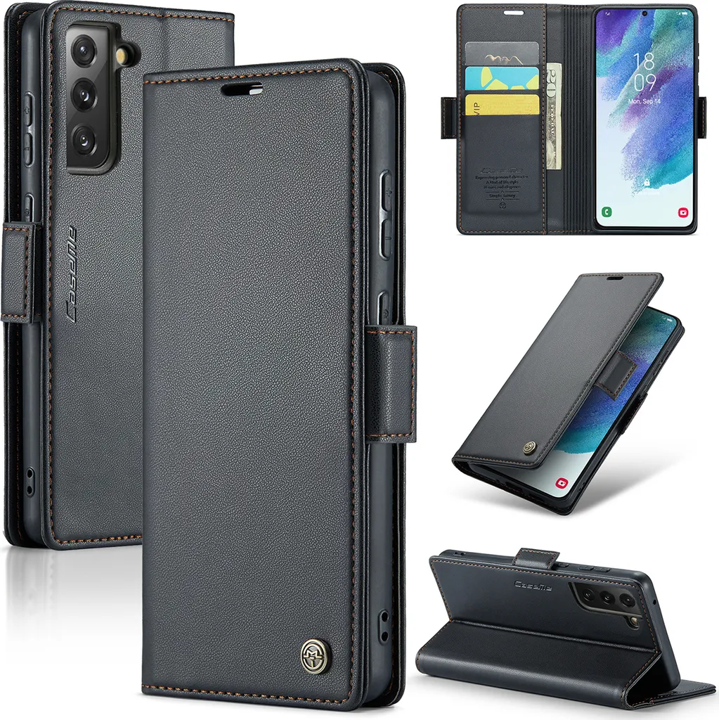 Cover Portafoglio S21 FE 5G: Blocco RFID e Protezione 360° Professionale