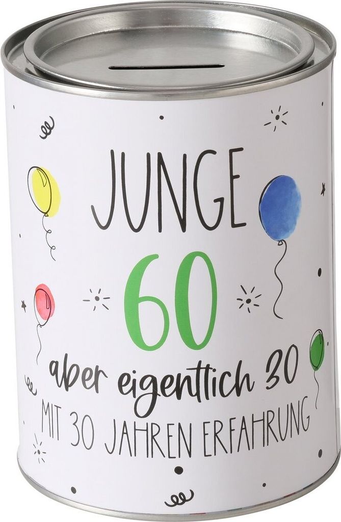 Pokladnička na peníze 60 let 10 x 14 cm Obrázek produktu 