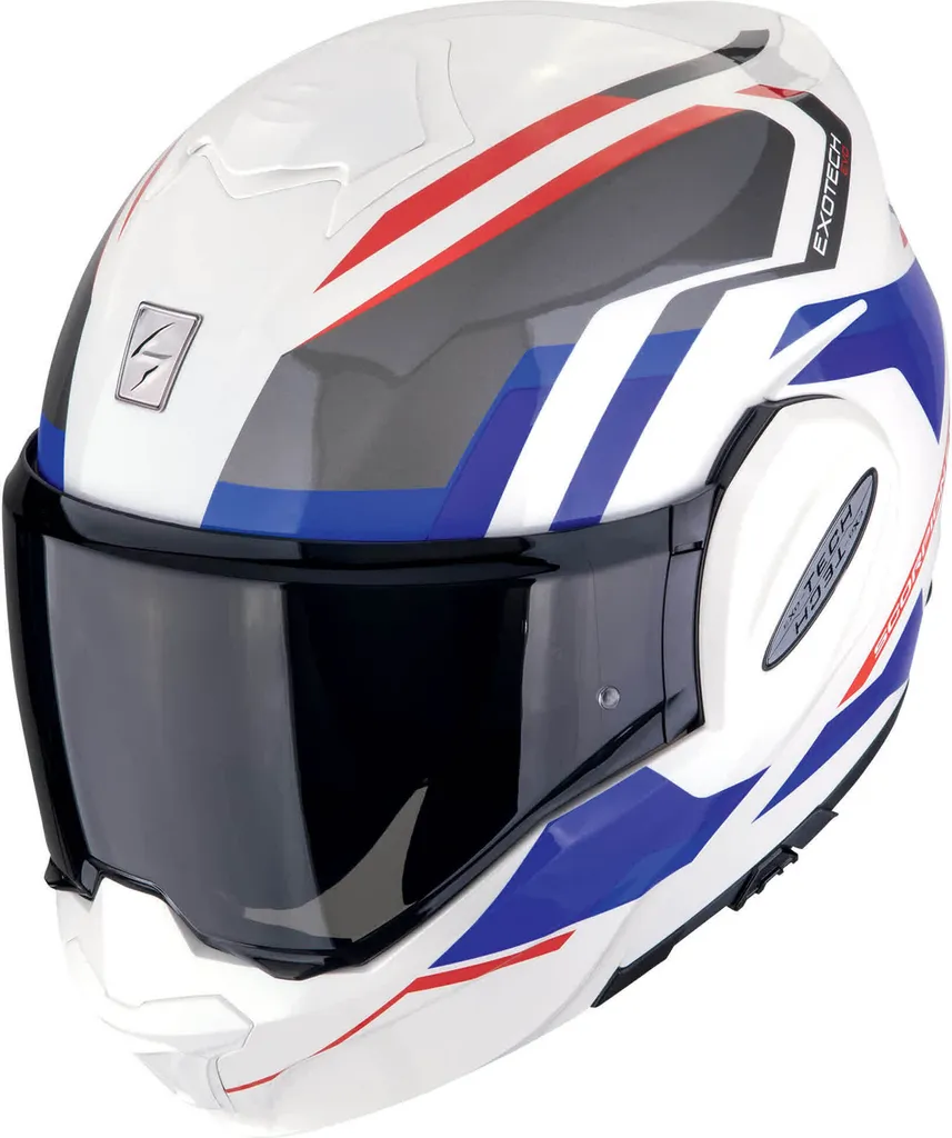 Casque modulable Scorpion EXO Tech Evo Furio tricolore taille 2XL