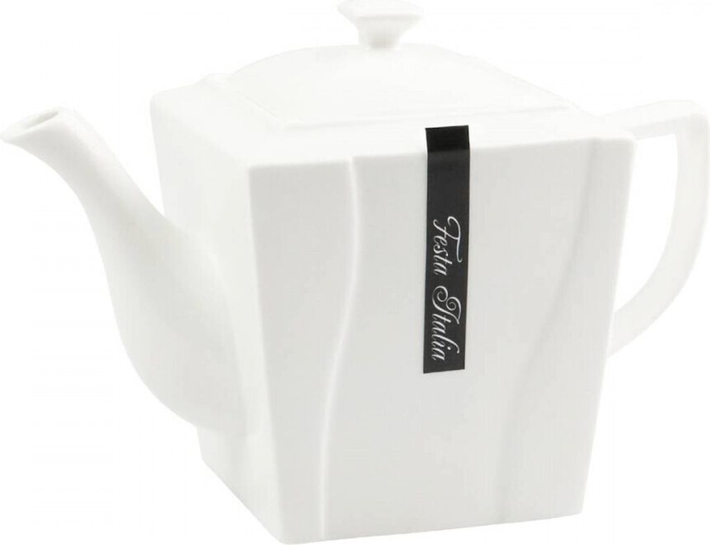 Porzellan Tee Kaffee Kanne 900ml Deckel Kaffeekanne Geschirr Teapot Tee Kännchen