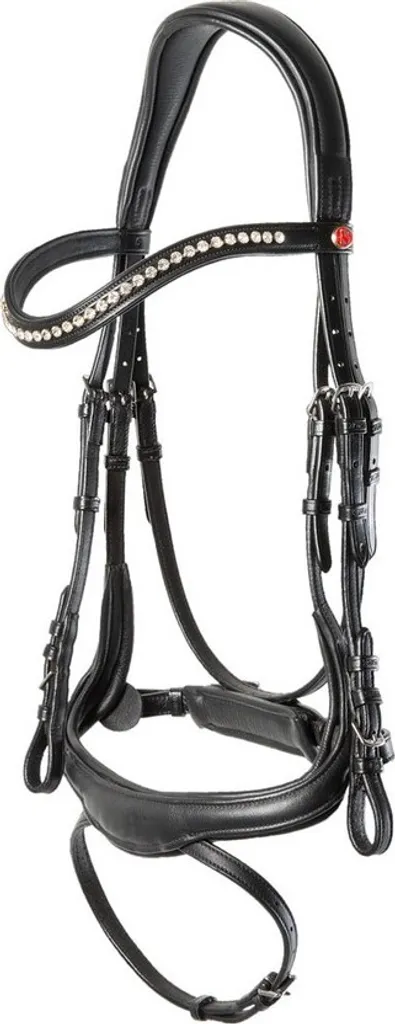 Bridon Kieffer Amy Snaffle Noir Cob BZ4018 : Idéal pour Concours et CSO