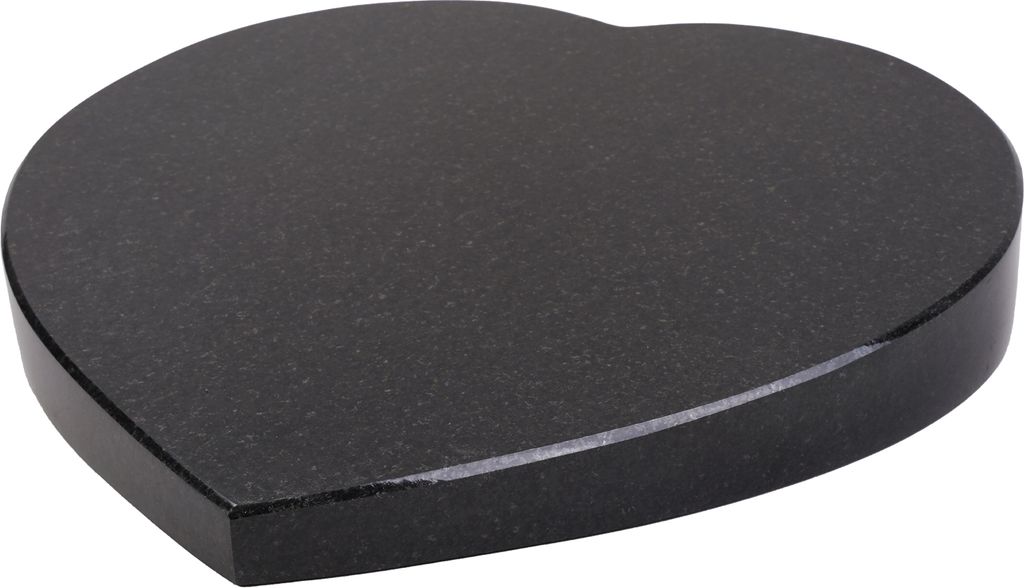 Grab-Schmuck Herz Granit Schwedisch Black
