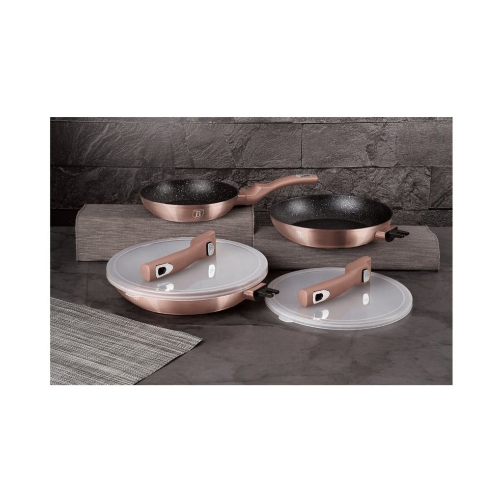 Berlinger Haus - Set di pentole 10 pezzi, linea metallizzata bordeaux
