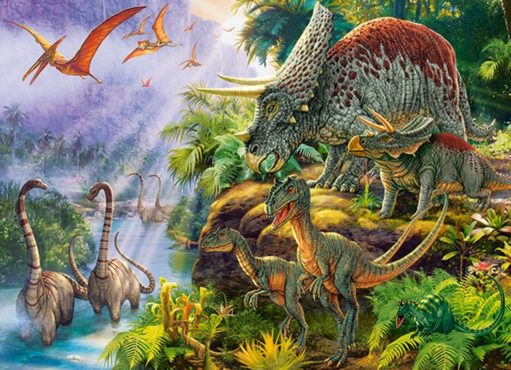 CASTORLAND Dinosaurier-Tal Puzzle 200 Teile