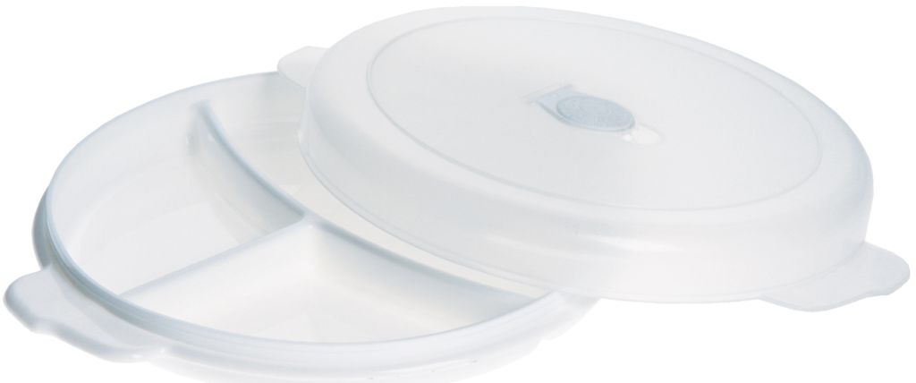 TESTRUT - Assiette pour micro-ondes avec capot et évent Image du produit 