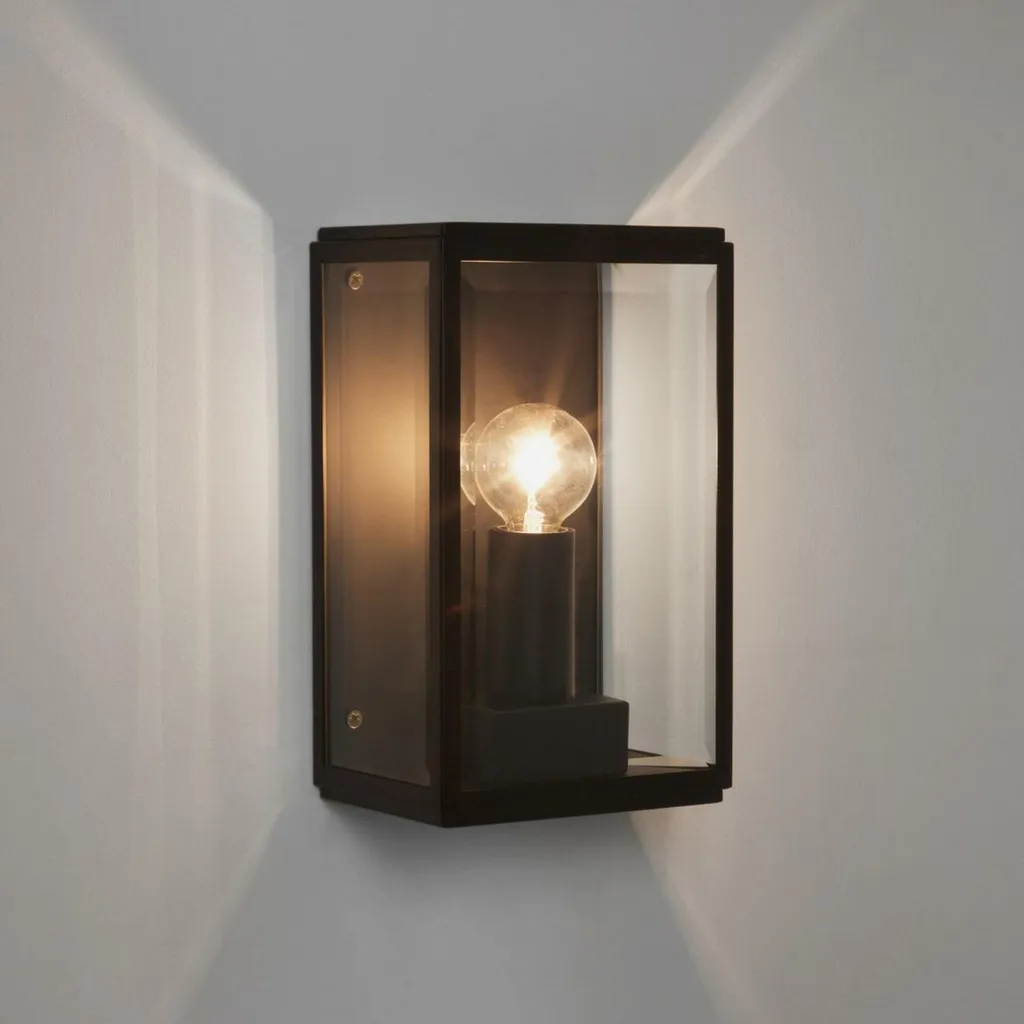 Applique ASTRO Homefield 130 E14 IP44 Noir 210x130x90 mm - Design Verre
