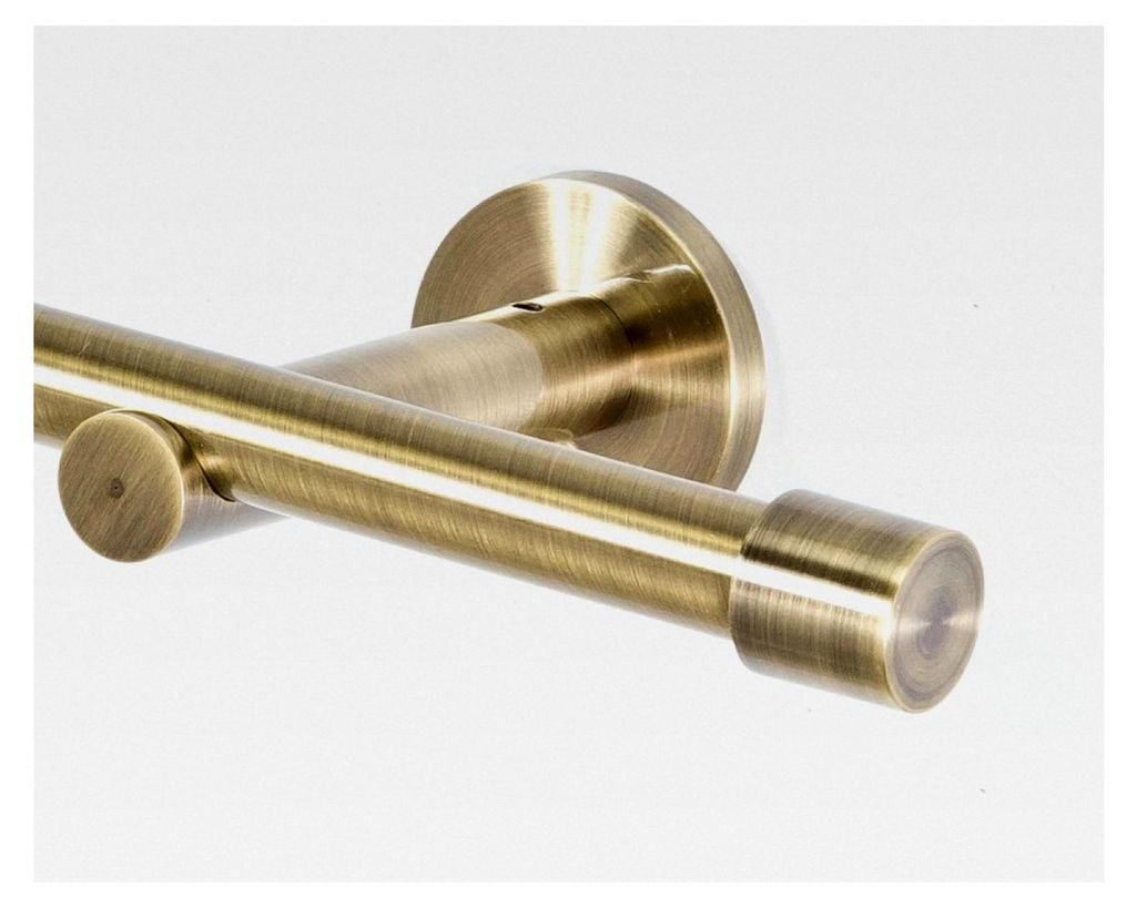 Endstücke für 16 mm Gardinenstangen 2 Stück Antik-Gold