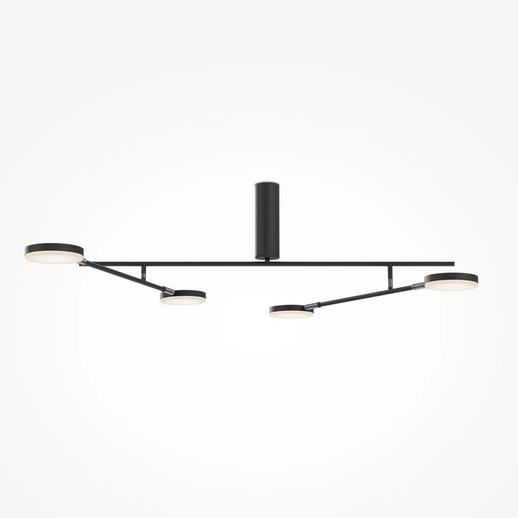Plafonnier Cuisine et Salon LED MAYTONI Fad 26W Blanc Chaud Noir