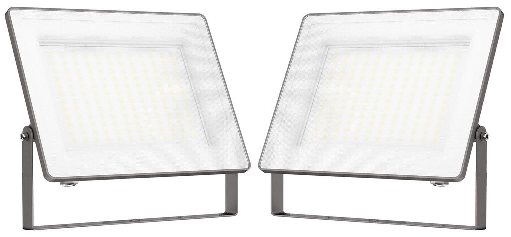 LED-Flutlicht 17000lm 6500K IP66 2er-Pack 160W blendfrei