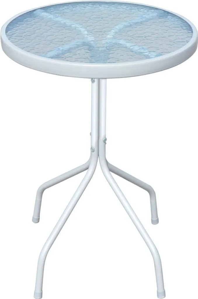 vidaXL Ensemble Bistro 3 pièces en Acier Noir - Mobilier de Jardin Chic