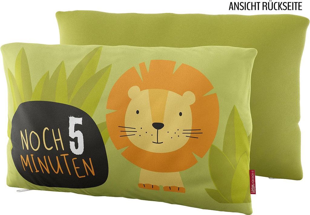 La Vida 396334 Deko Kissen noch 5 Minuten - 40 x 23 cm Produktbild 