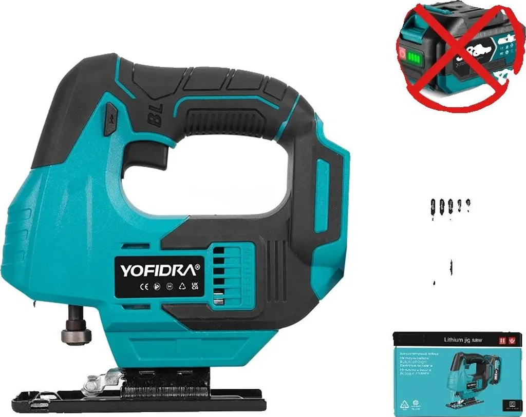 Scie sauteuse pendulaire à guidage laser avec variateur de vitesse
