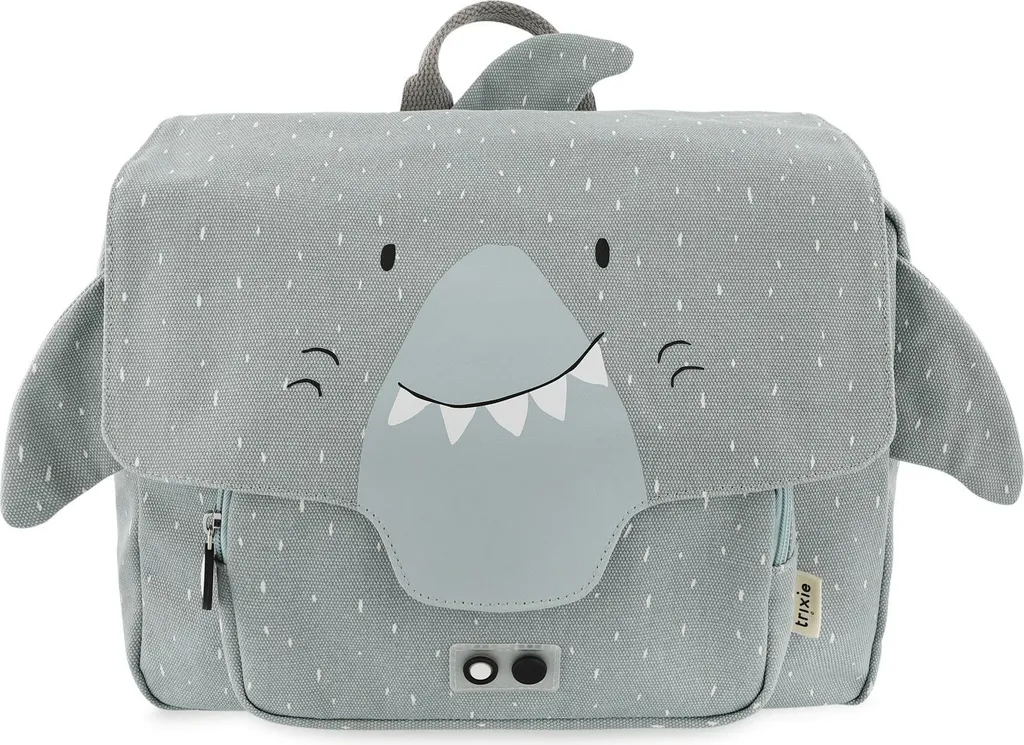Sac à dos de sortie et crèche Trixie Mr. Shark bleu étanche 31cm haut