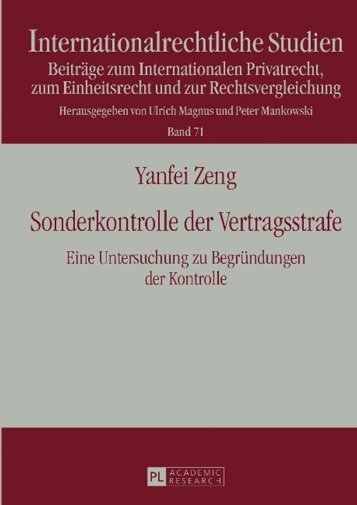 Sonderkontrolle der Vertragsstrafe