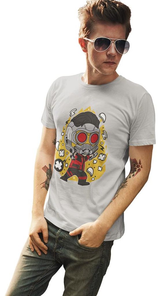 D&B Uni Polo PC00106 Star Lord Grau-Größe M