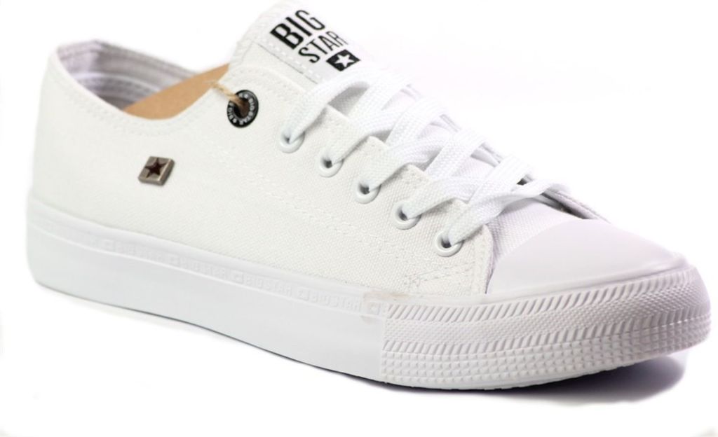 Damskie Klasyczne Niskie Trampki BIG STAR AA274010 Białe 39 Zdjęcie produktu 