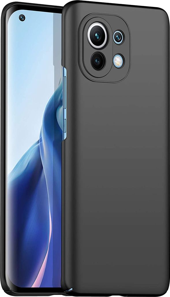 Xiaomi Mi 11 Hülle, LaimTop Ultra Dünn Hart PC Matt Schutzhülle für Xiaomi Mi 11 Schwarz