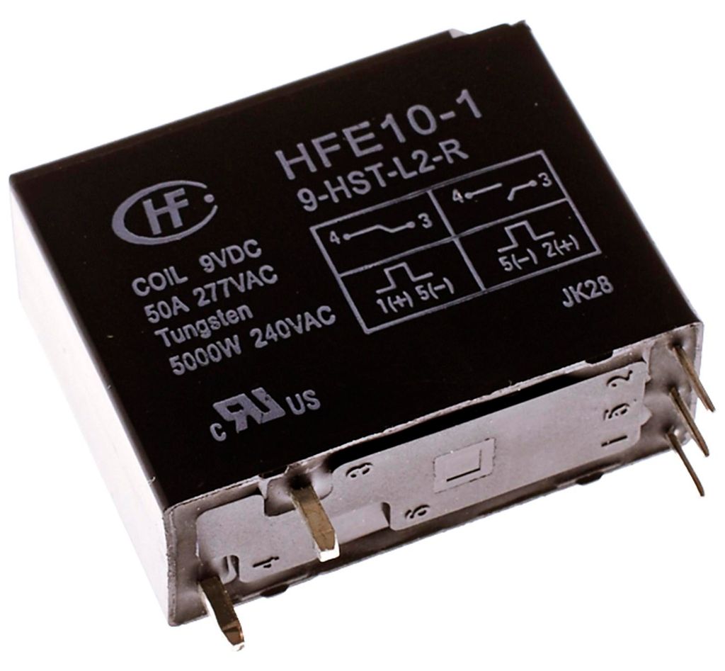 Hongfa Power Relais HFE10-1 9-HST-L2-R 9VDC 50A #702029