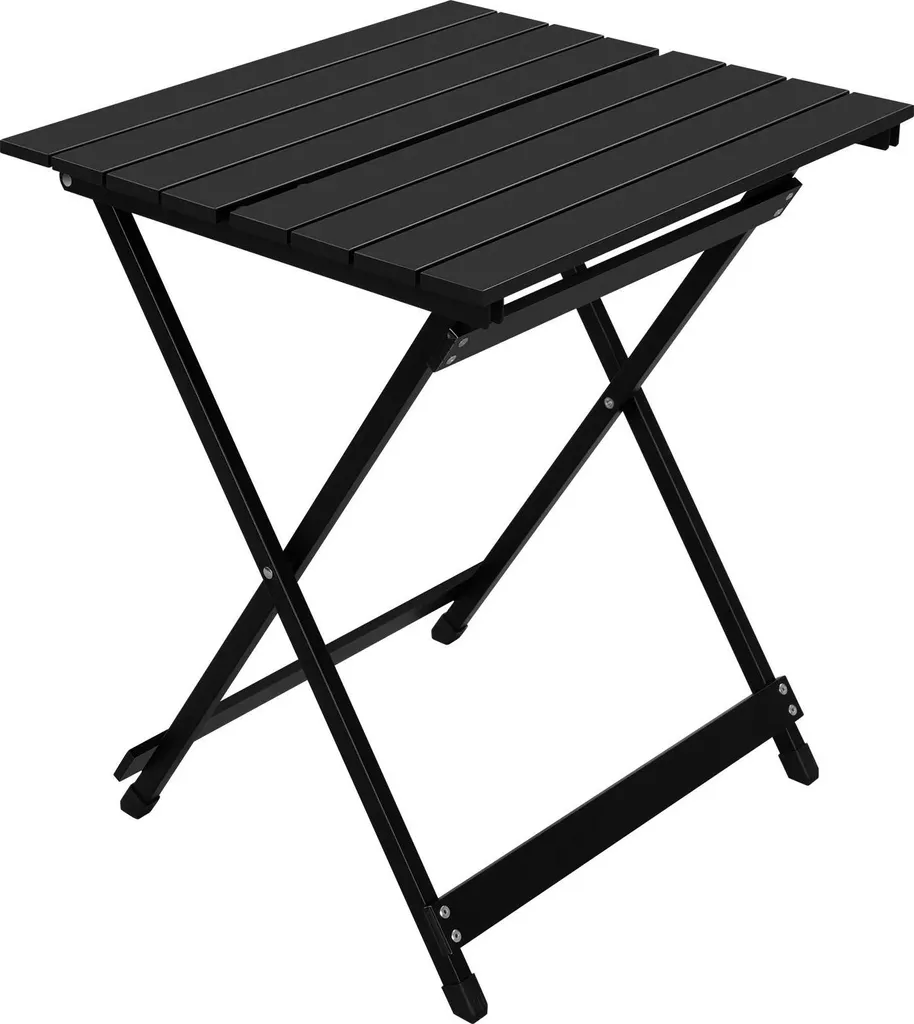 Table de camping pliable en aluminium argenté, format ultra compact - 3