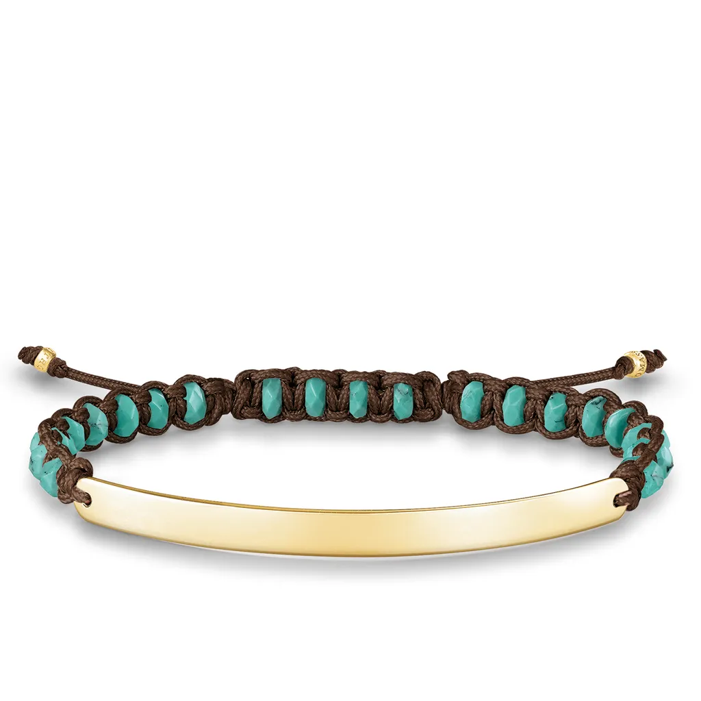 Bracelet Thomas Sabo Argent 925 Marron et Or Design Exclusif Femme