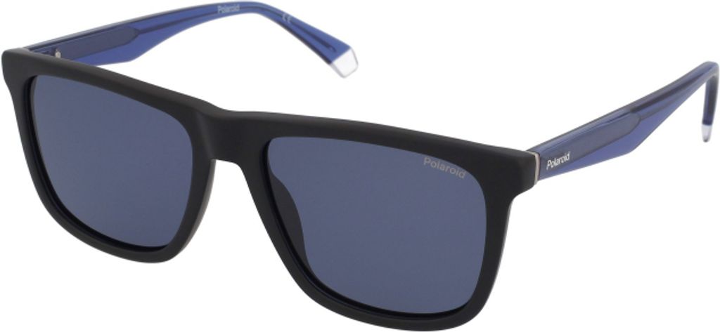Polaroid PLD 2102/S/X Matte black blue 55/17/150 Herren Produktbild 