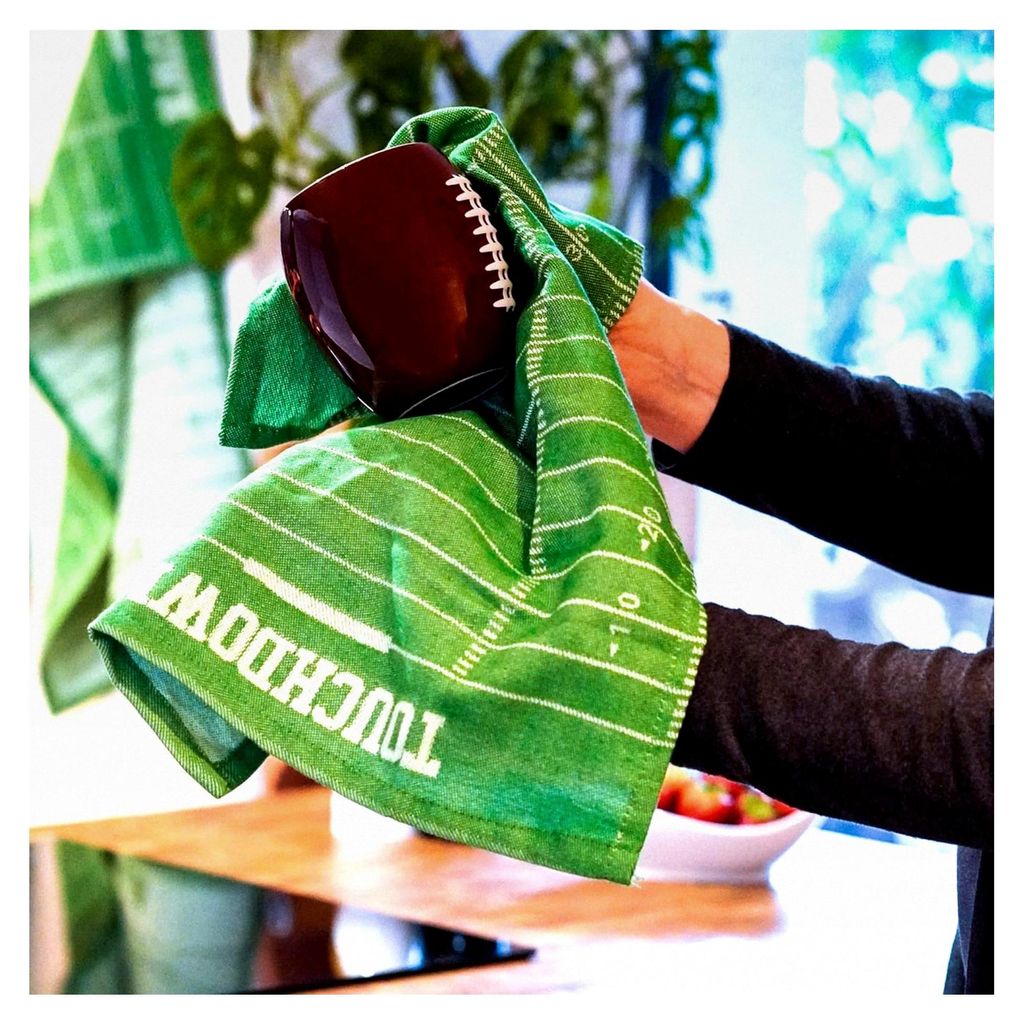 Geschirrtücher im American Football Design (2 Stück) - 100% Baumwolle, Größe: 65 x 40 cm, 200 g/m²