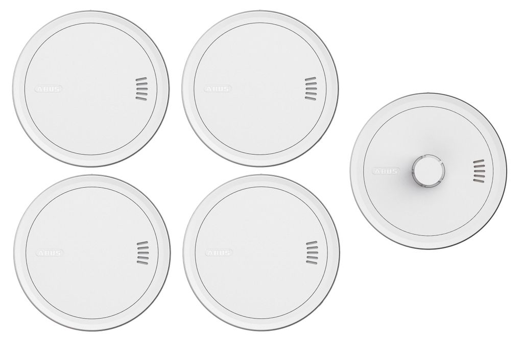 ABUS Rauchmelder PREFIRA CONNECT - vernetzbar - 4er Set + Produktbild 