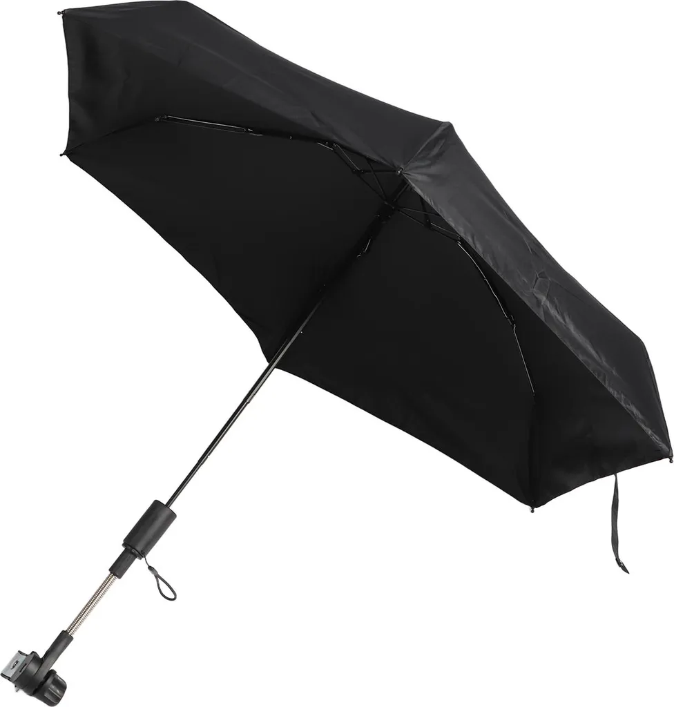 Parasol pour poussette anti-UV universel et imperméable noir réglable