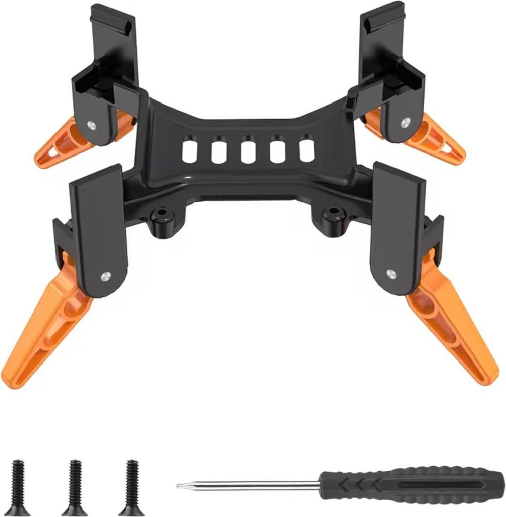 Faltbares Schlittenfahrwerk für DJI Avata 2 Drohne - Orange / Grau