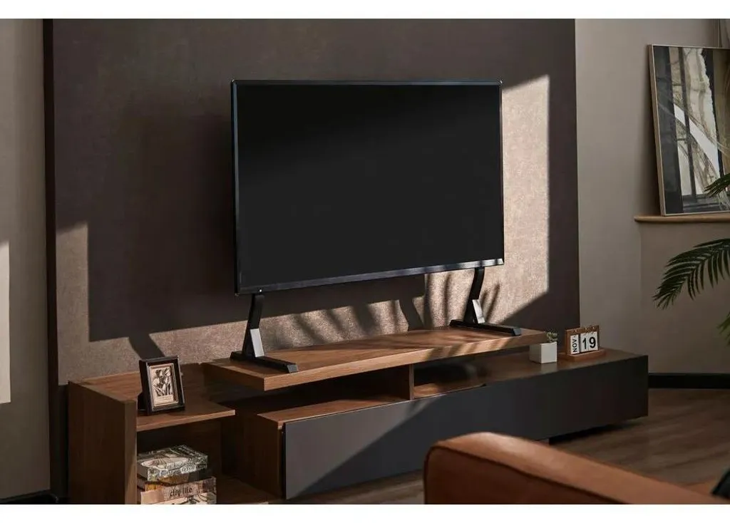 Support TV Mural Fixe Gembird Argenté pour Écran Plat et Moniteur LED LCD - 5