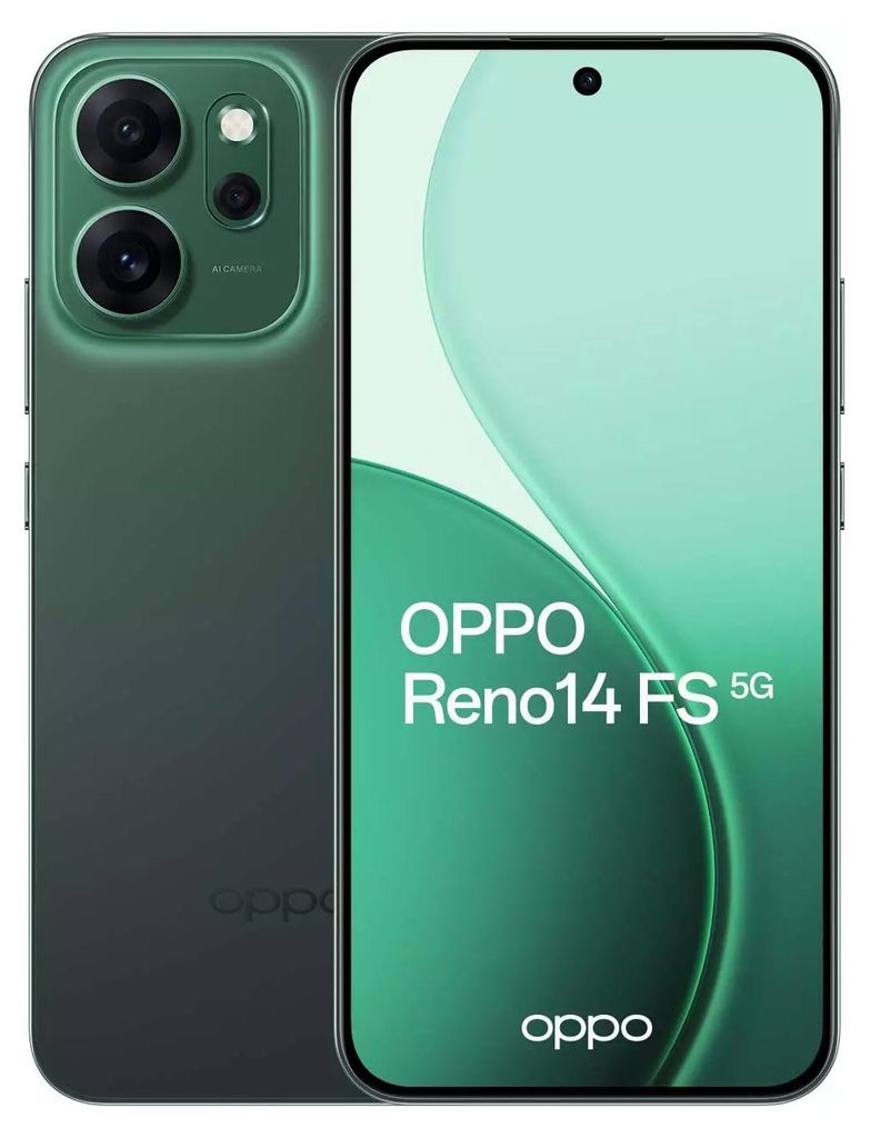 OPPO Reno 14 FS 5G DS 12/512 GB Green smartphone Immagine del prodotto 