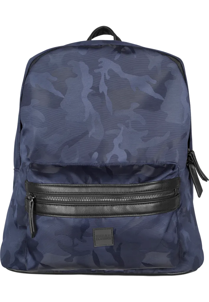 Sac à Dos Camo Navy Jacquard Urban Classics avec Finition Résistante