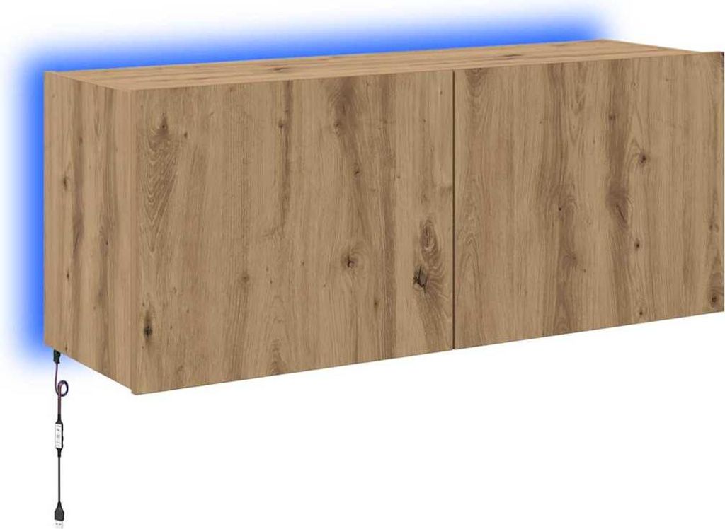 TV-Wandschrank Artisan-Eiche 100 x 35 x 41 cm Holzwerkstoff